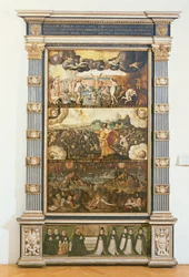 La apertura del sexto sello, la visión de Ezequiel y el juicio final, 1584