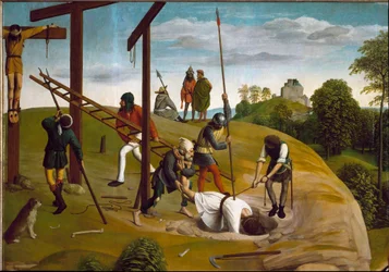 Lamentación por la muerte de Cristo (detalle)