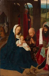 La adoración de los magos, 1480s