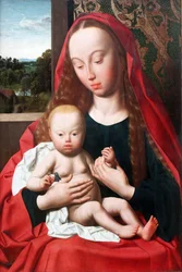 Alemán: María con el niño Virgen y Niño