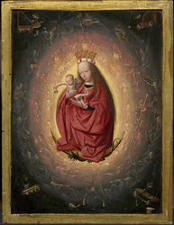 La Glorificación de la Virgen, c.1490 (óleo sobre tabla)