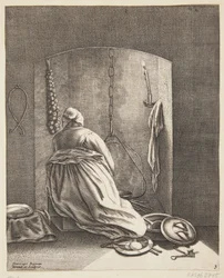 Una mujer cocinando