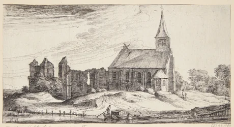 Vista hacia la iglesia en Sloten