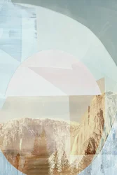 Cascada en la montaña (abstracto)