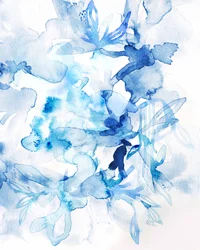 Flores azules de ensueño