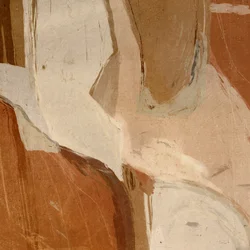 Formas abstractas con toques terrosos