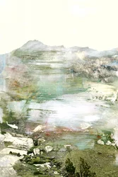 Paisaje montañoso etéreo
