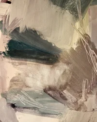 Trazos abstractos en tonos apagados