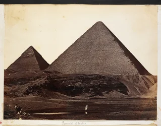 Pirámide de Keops, del álbum de fotografías del general Charles George Gordon