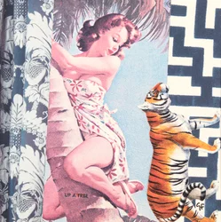 Niña trepadora con tigre, 2016 (collage)