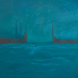 Entrada a la Estigia, 2024 (óleo sobre lienzo)
