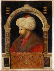 Sultán Mehmet II Fahti, El conquistador, el sultán de la conquista de Constantinopla ... (óleo sobre lienzo)