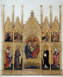 Coronación de la Virgen y santos