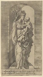 La Virgen y el Niño en un nicho, 1543