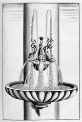 Diseño de fuente ornamental, 1664