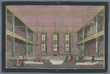 Vista del interior del Kerk van de Broedergemeente en Zeist Lugar de encuentro de la comunidad de hermanos en Zeyst von Innen