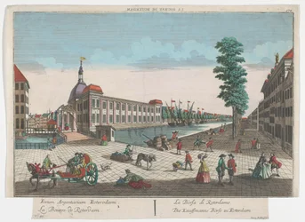 Vista de la Bolsa de Valores de Rotterdam Die Kauffmann