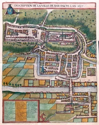Bar le Duc, Francia - en "Civitates Orbis Terrarum" de Georg Braun, Colonia 1617