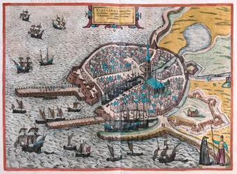 Flenish, Bélgica - en "Civitates Orbis Terrarum" de Georg Braun, Colonia 1617