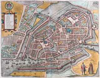 Hamburgo, Alemania - en "Civitates Orbis Terrarum" de Georg Braun, Colonia 1617