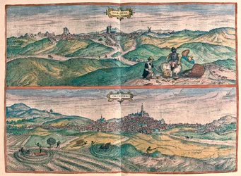 Marchena - Osuna, Cataluña, España - en "Civitates Orbis Terrarum" de Georg Braun, Colonia 1617