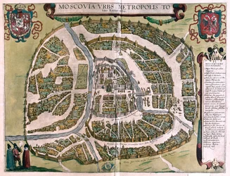 Moscú, Rusia - en "Civitates Orbis Terrarum" de Georg Braun, Colonia 1617