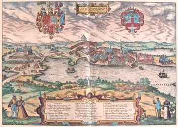 Norte de Alemania - en "Civitates Orbis Terrarum" de Georg Braun, Colonia 1617