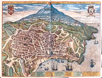Palmanova, Italia - en "Civitates Orbis Terrarum" de Georg Braun, Colonia 1617