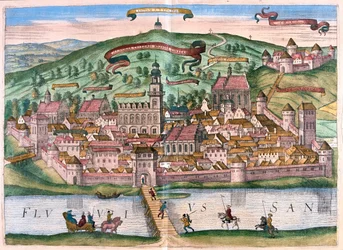 Przemysl, Polonia - en "Civitates Orbis Terrarum" de Georg Braun, Colonia 1617