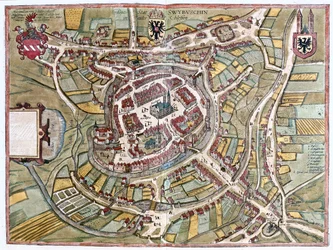 Swiebodzin, Polonia - en "Civitates Orbis Terrarum" de Georg Braun, Colonia 1617