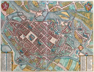 Wroclaw, Polonia - en "Civitates Orbis Terrarum" de Georg Braun, Colonia 1617