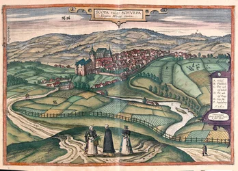 Zschopau, Alemania - en "Civitates Orbis Terrarum" de Georg Braun, Colonia 1617