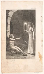 Ilustración con escena de prisión