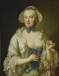 Francés: Marie-Anne-Sophie de Saxe, princesse électrice de Bavière (1728-1797) Retrato de María Ana Sofía de Sajonia, electa de Baviera (1728-1797)