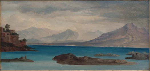 Vista de la bahía de Nápoles