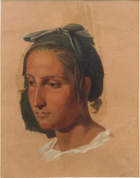 Estudio de retrato de una italiana
