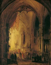 Procesión en una Catedral