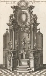 Diseño para un altar monumental, Placa c de 