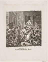 Ilustración para las comedias de Holberg
