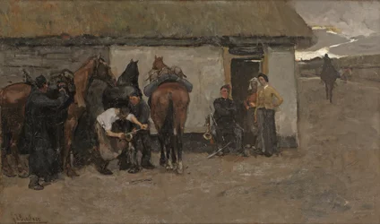 El herrero, c.1881-84 (óleo sobre lienzo)