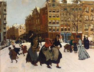 Invierno en Ámsterdam, c.1898