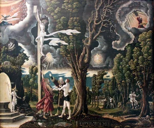 Alemán: Sündenfall und Erlösung The Fall of Man and The Redemption.