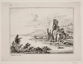 Paisaje montañoso junto a un lago