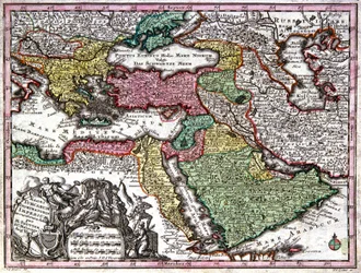 Mapa del imperio otomano