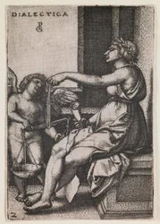 Dialéctica, de la serie "Las artes liberales", c.1541 (grabado)