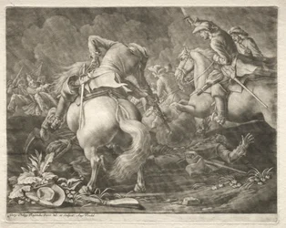 Skirmish between Prussian and Hungarian Hussars