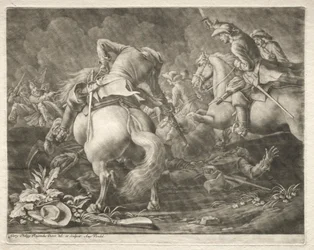 Escaramuza entre húsares prusianos y húngaros