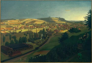 G. Scholz, Vista de Grötzingen