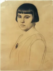 G.Scholz, Retrato de Elisabeth Scholz