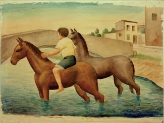 G.Schrimpf, Abrevadero para caballos